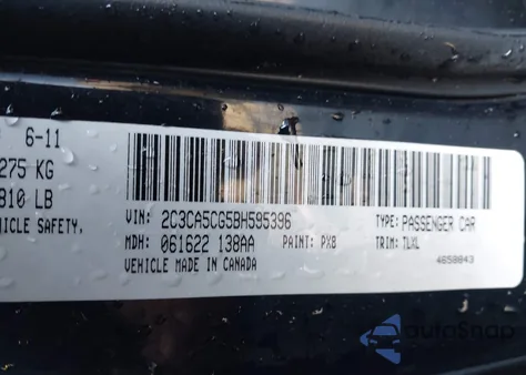 2011 Chrysler 300 Limited z USA, uszkodzony, nr VIN 2C3CA5CG5BH595396